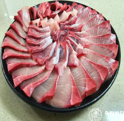 [우람바당] 자연산 중대방어 회 필렛