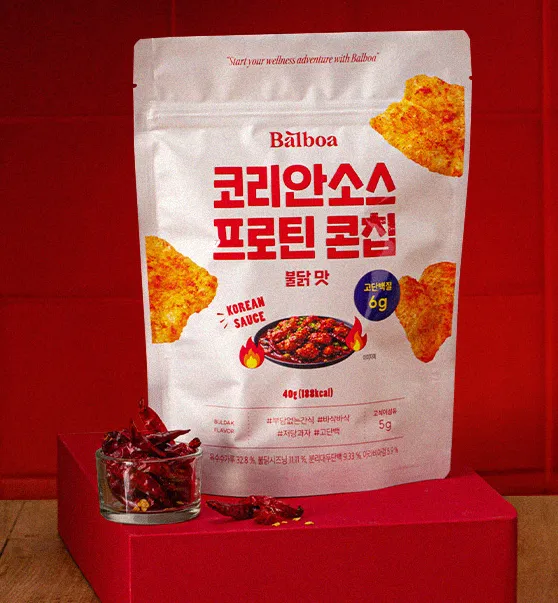 [발보아키친] 프로틴 콘칩 불닭맛