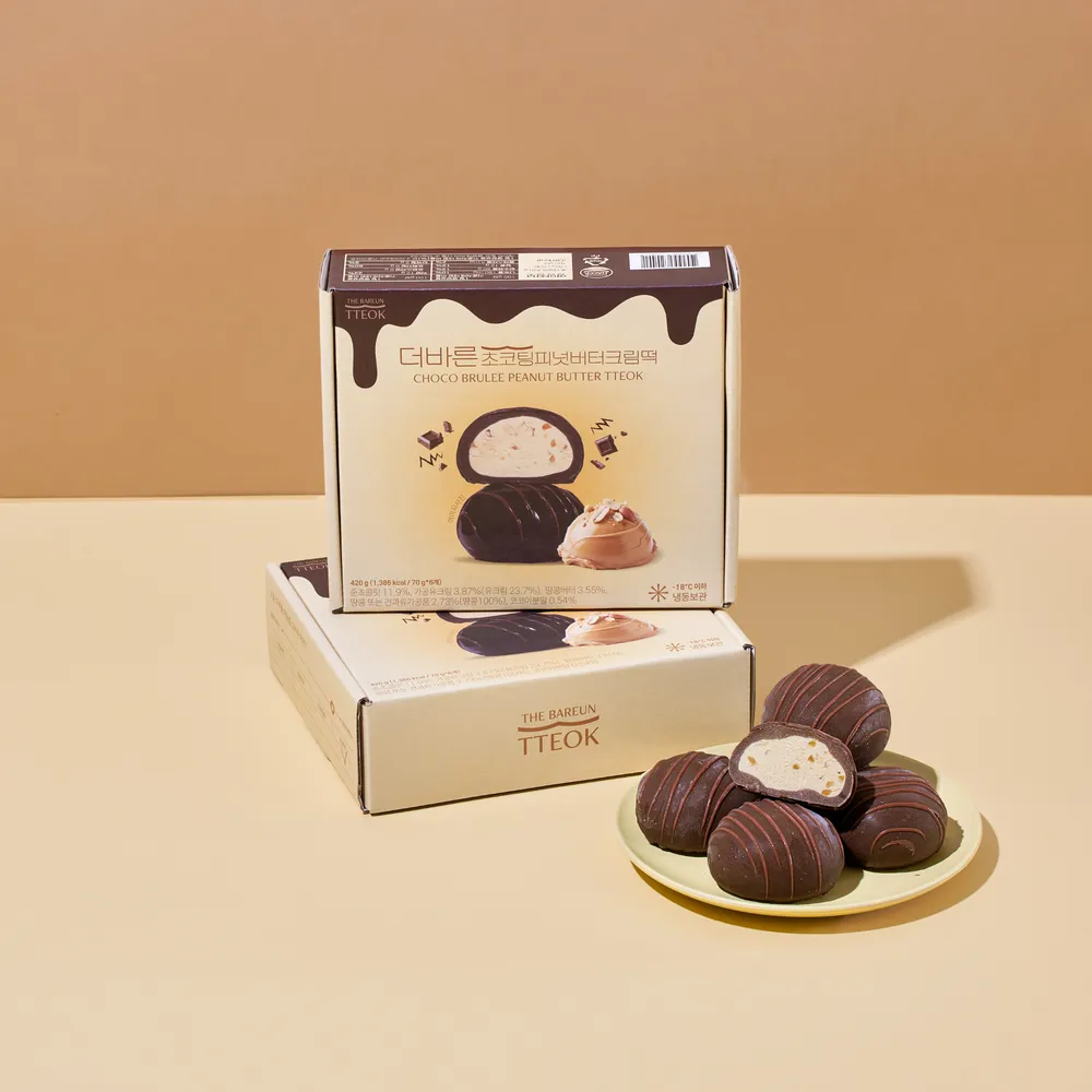 [구매평][더바른떡] 초코팅 피넛버터크림떡