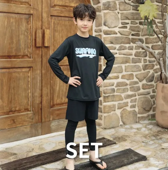 [서프닉] 주니어 래쉬가드+반바지 레깅스